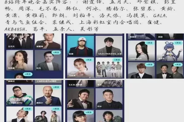 b站2021跨年晚會主持人和嘉賓是誰(附門票購買方式)(圖2) b站2021跨年晚會主持人和嘉賓是誰(附門票購買方式)(圖2)