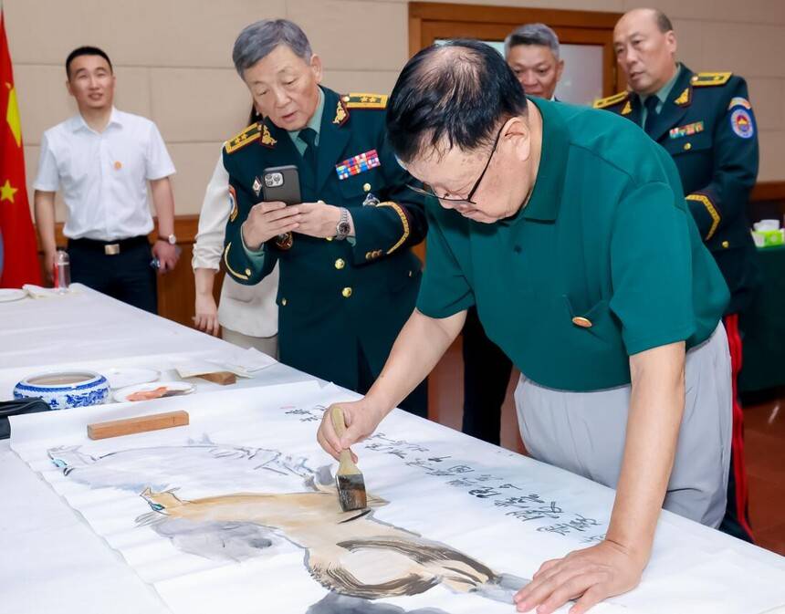 中聯國興書畫院與蒙古國軍人聯合會文化交流聯誼會在京舉辦(圖11)